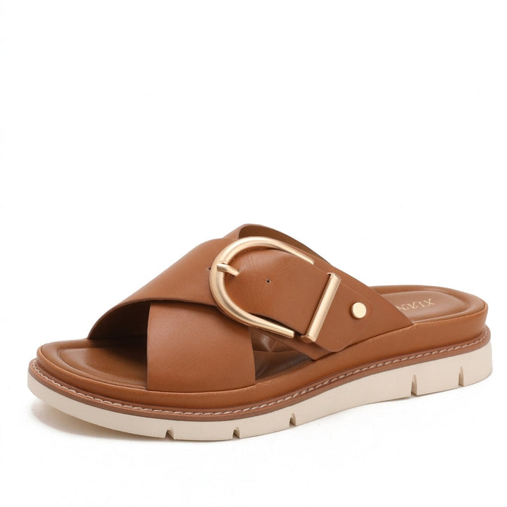 Amber Crossband Platform Slide