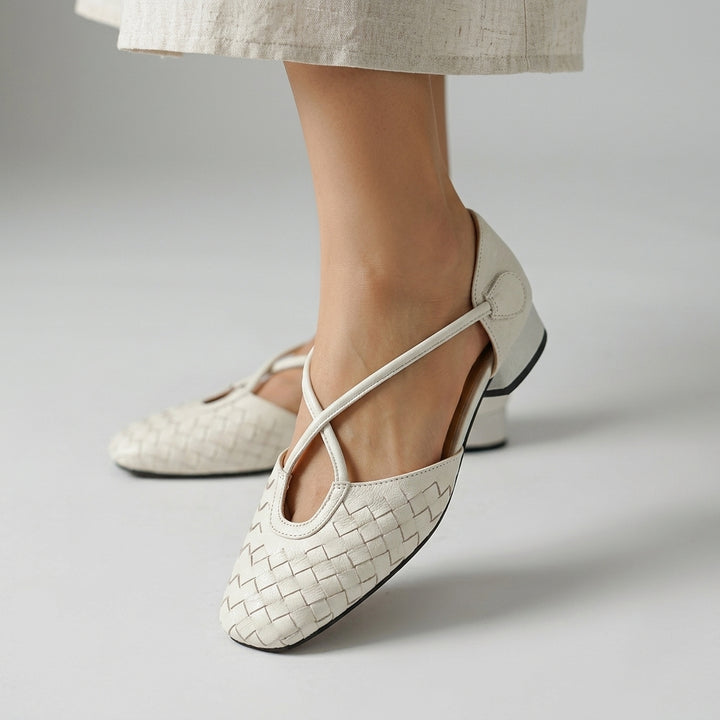 Celeste Woven Block Heel