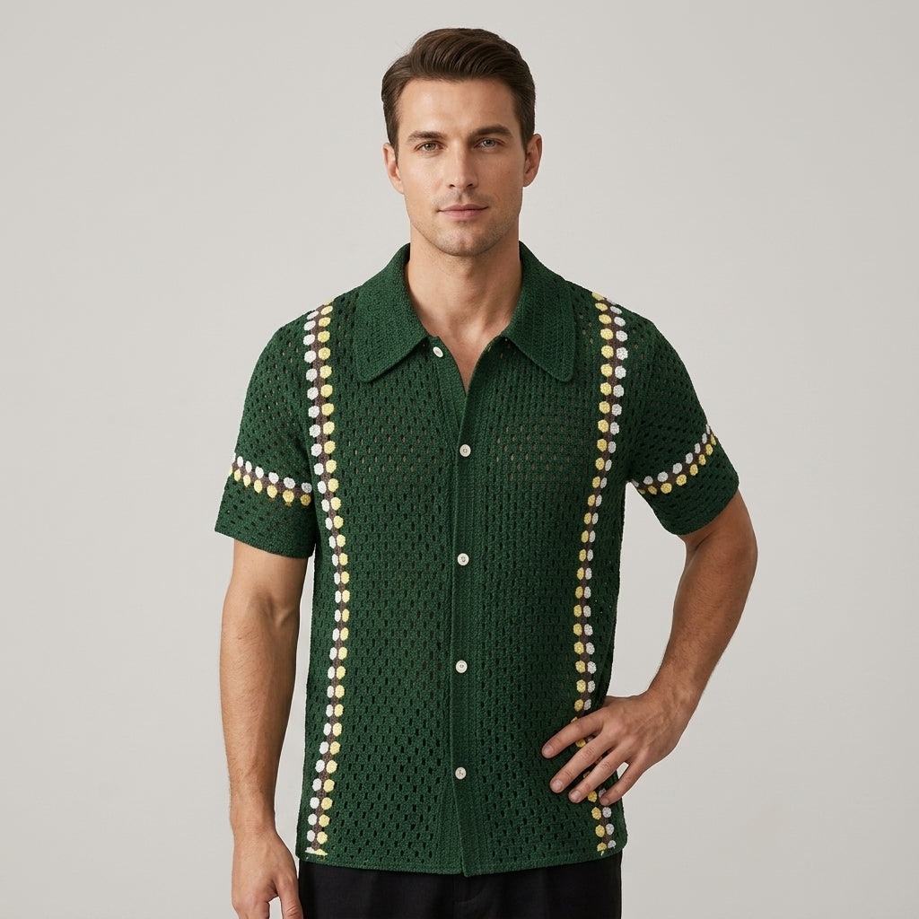 Blake Openwork Stripe Shirt