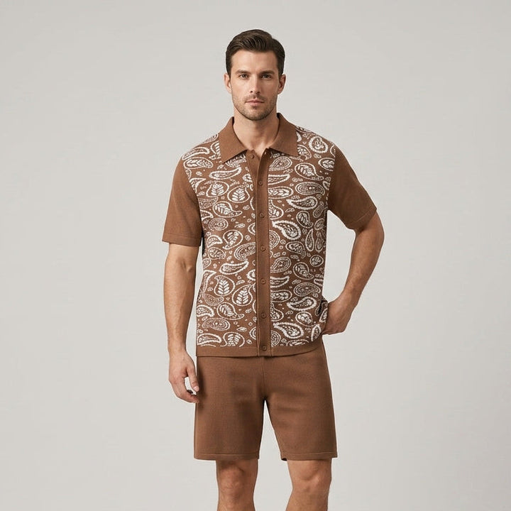 Morgan Paisley Print Two-Piece Set