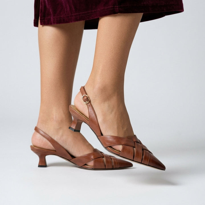 Kate Woven Slingback Heel