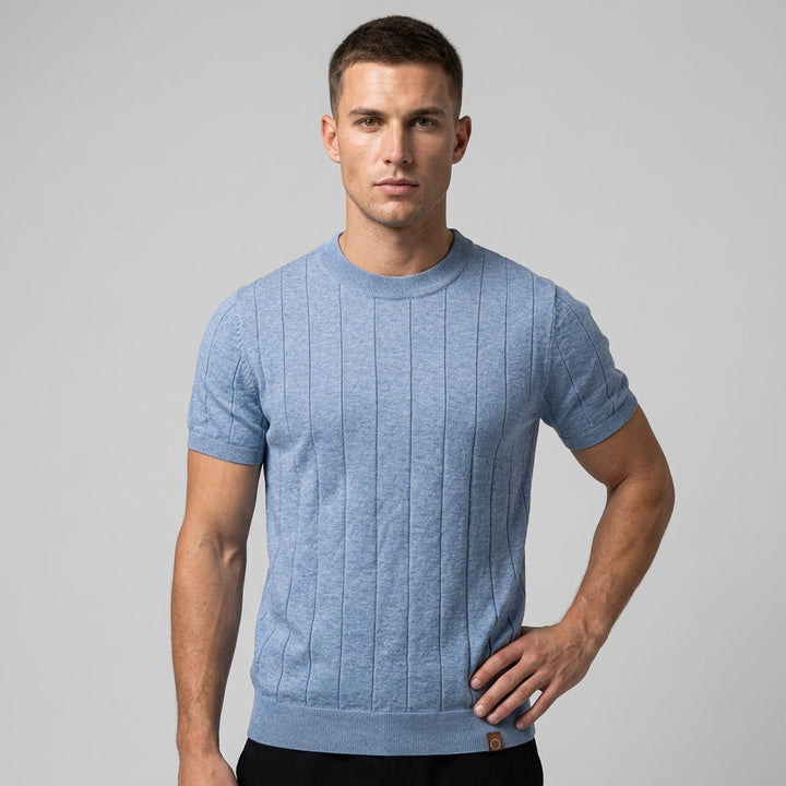 Kayla Ribbed Cotton Tee