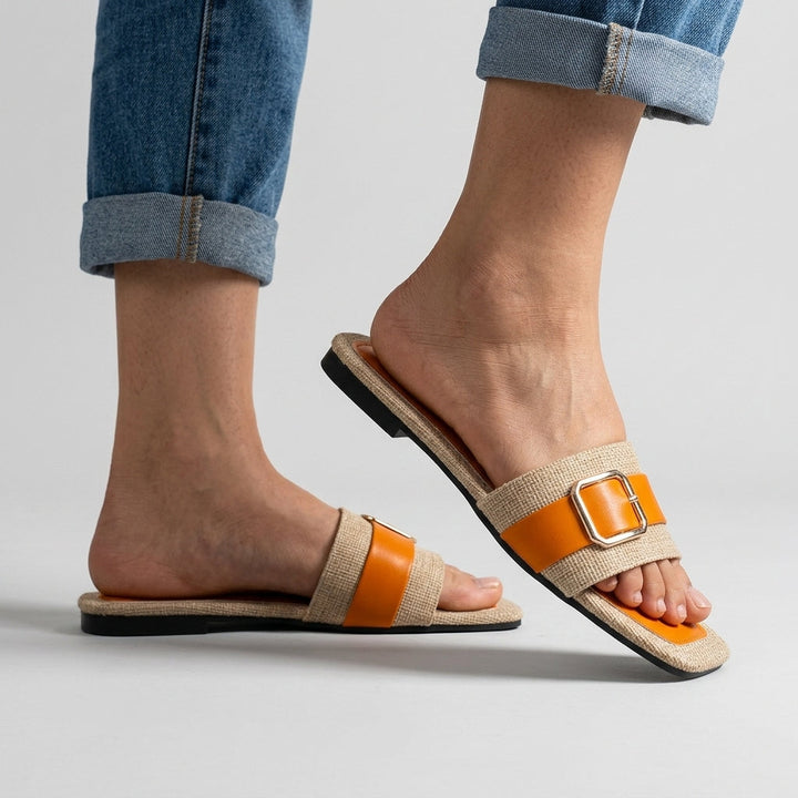 Haley Buckle Slide Sandal