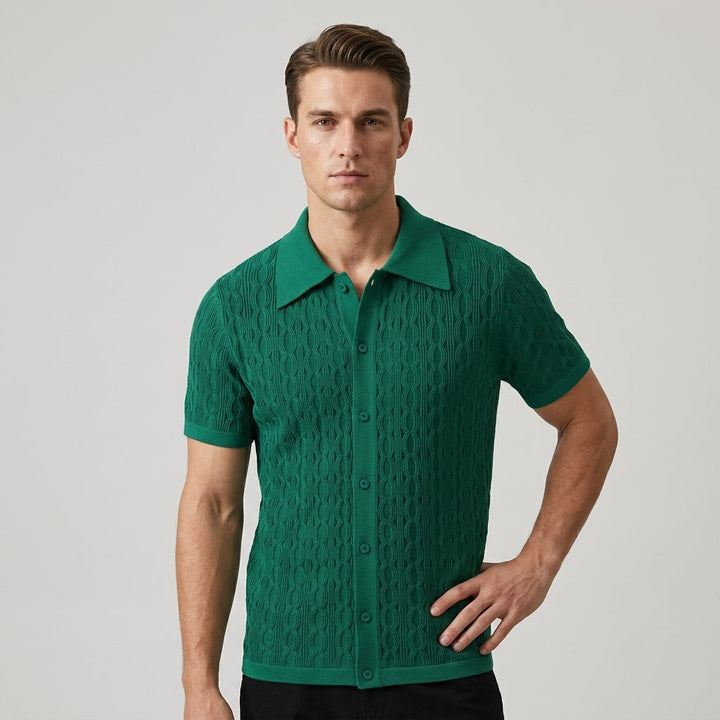 Jordan Cable Texture Button-Up
