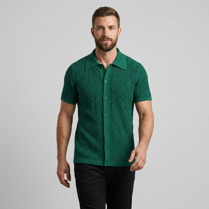 Jordan Cable Texture Button-Up