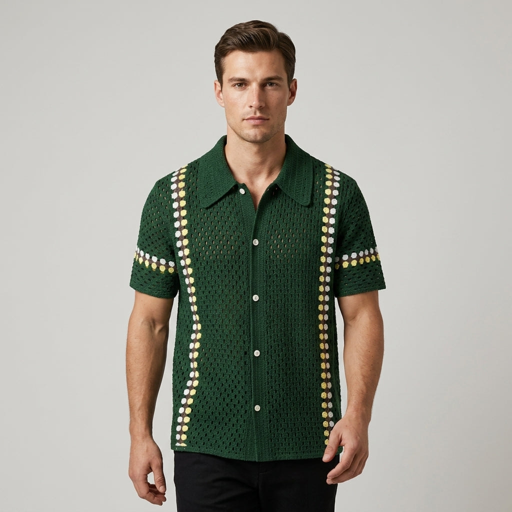 Blake Openwork Stripe Shirt