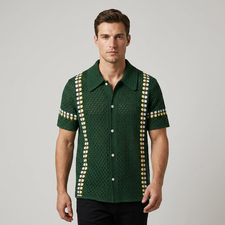 Blake Openwork Stripe Shirt