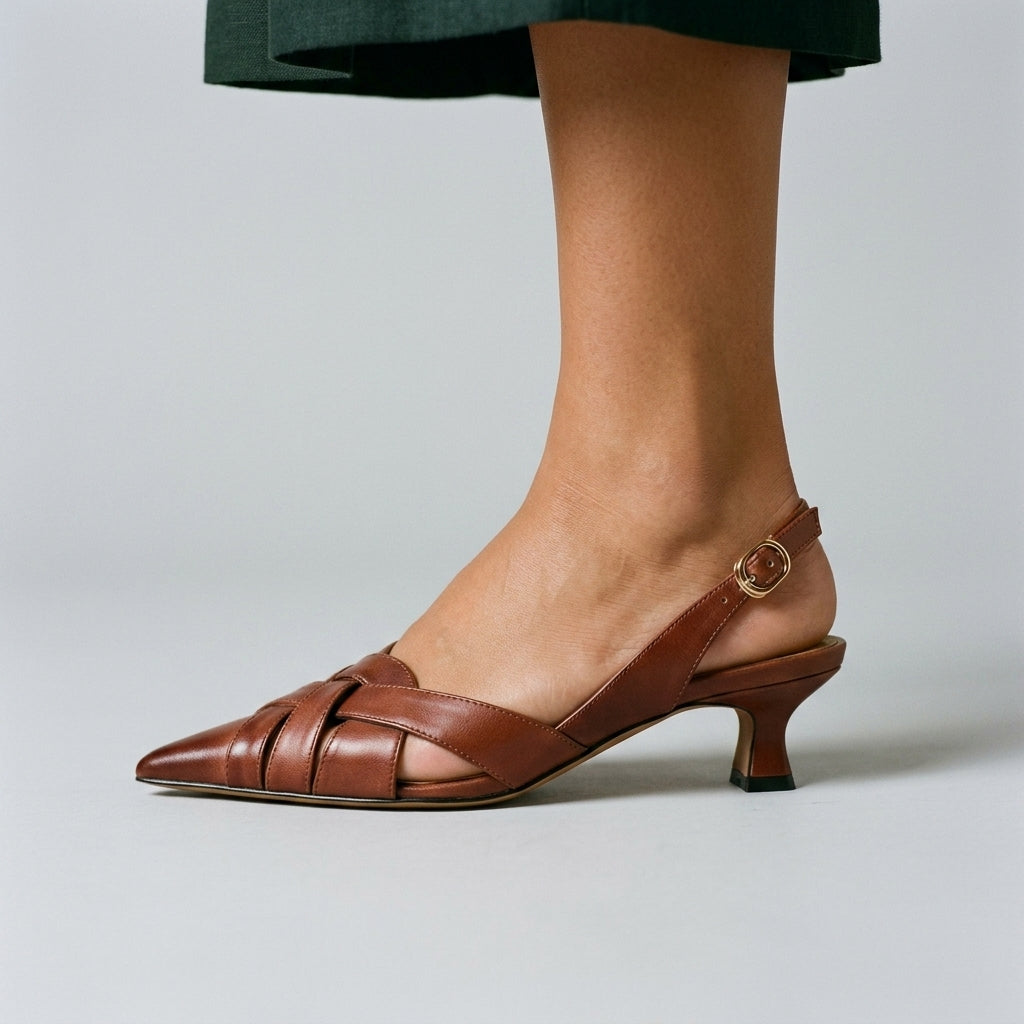 Kate Woven Slingback Heel