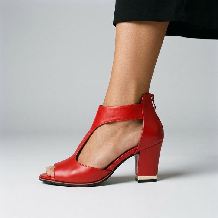Ashley Cutout Block Heel