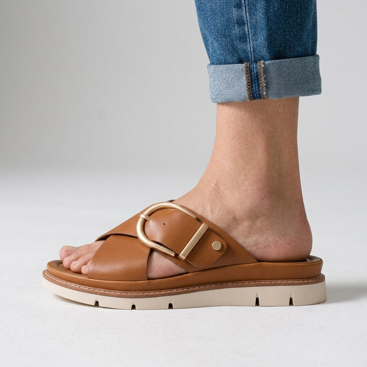 Amber Crossband Platform Slide