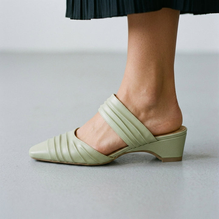 Faith Pleated Mule