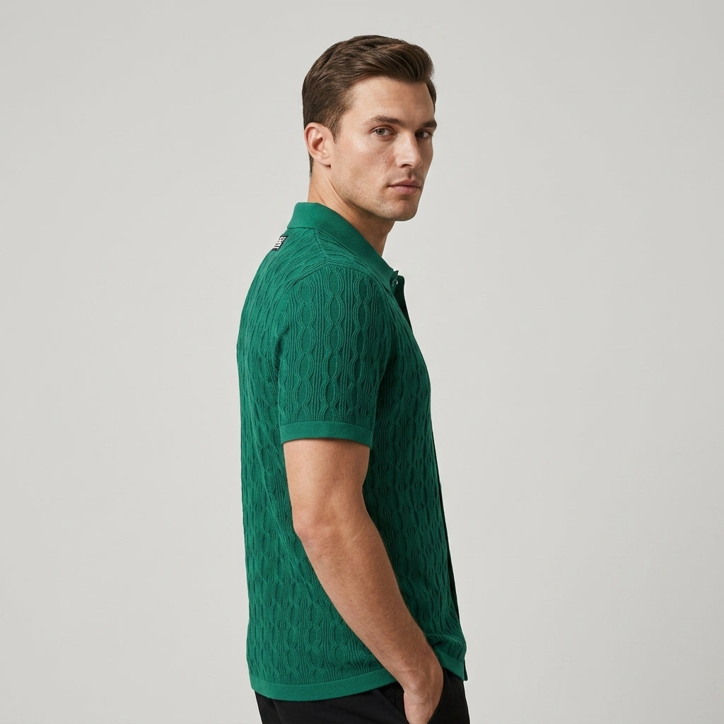 Jordan Cable Texture Button-Up