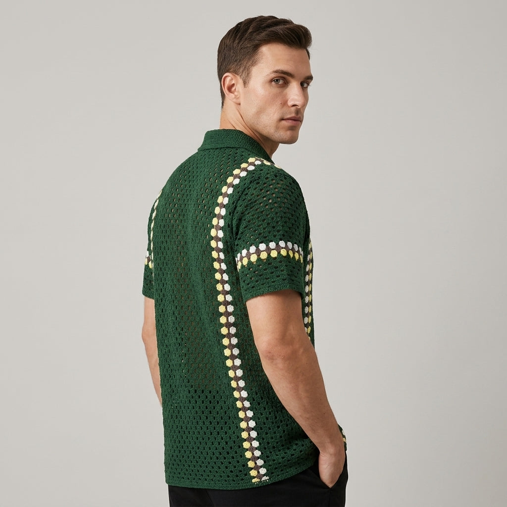 Blake Openwork Stripe Shirt
