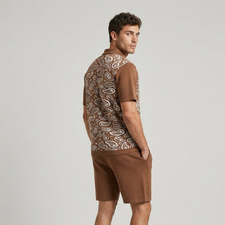 Morgan Paisley Print Two-Piece Set