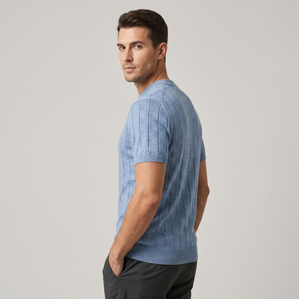 Kayla Ribbed Cotton Tee