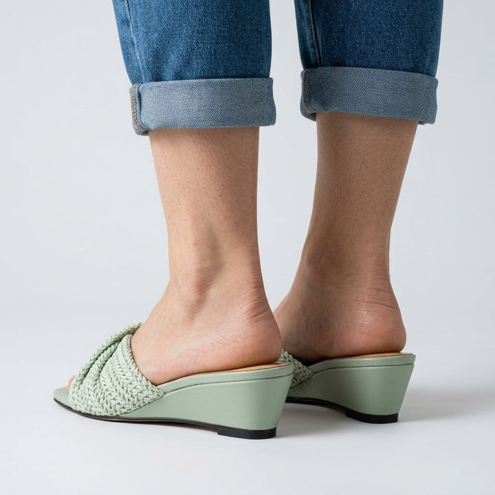 Melissa Woven Wedge Slide