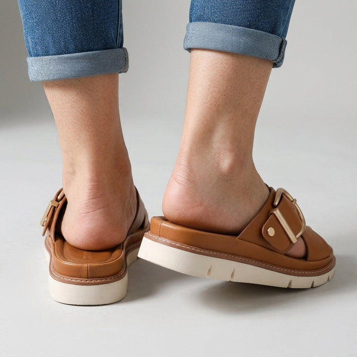Amber Crossband Platform Slide