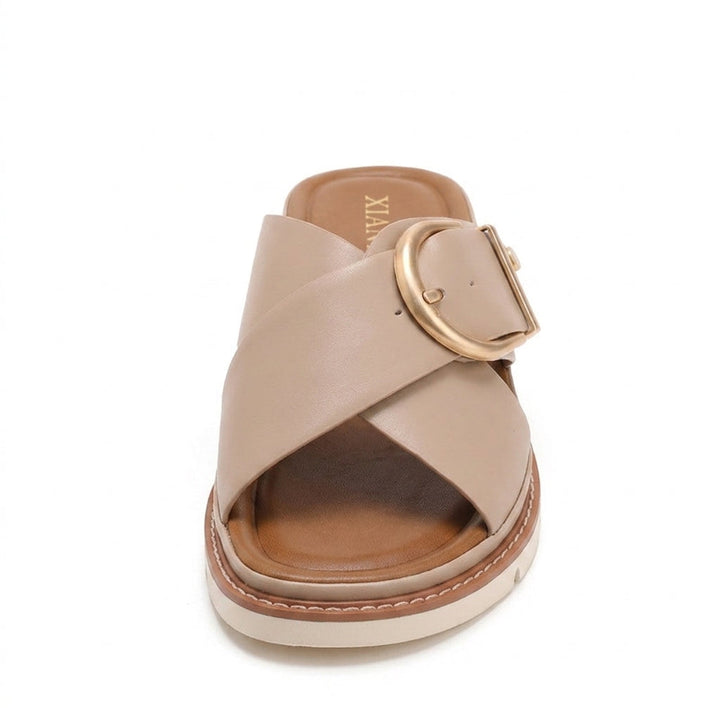 Amber Crossband Platform Slide
