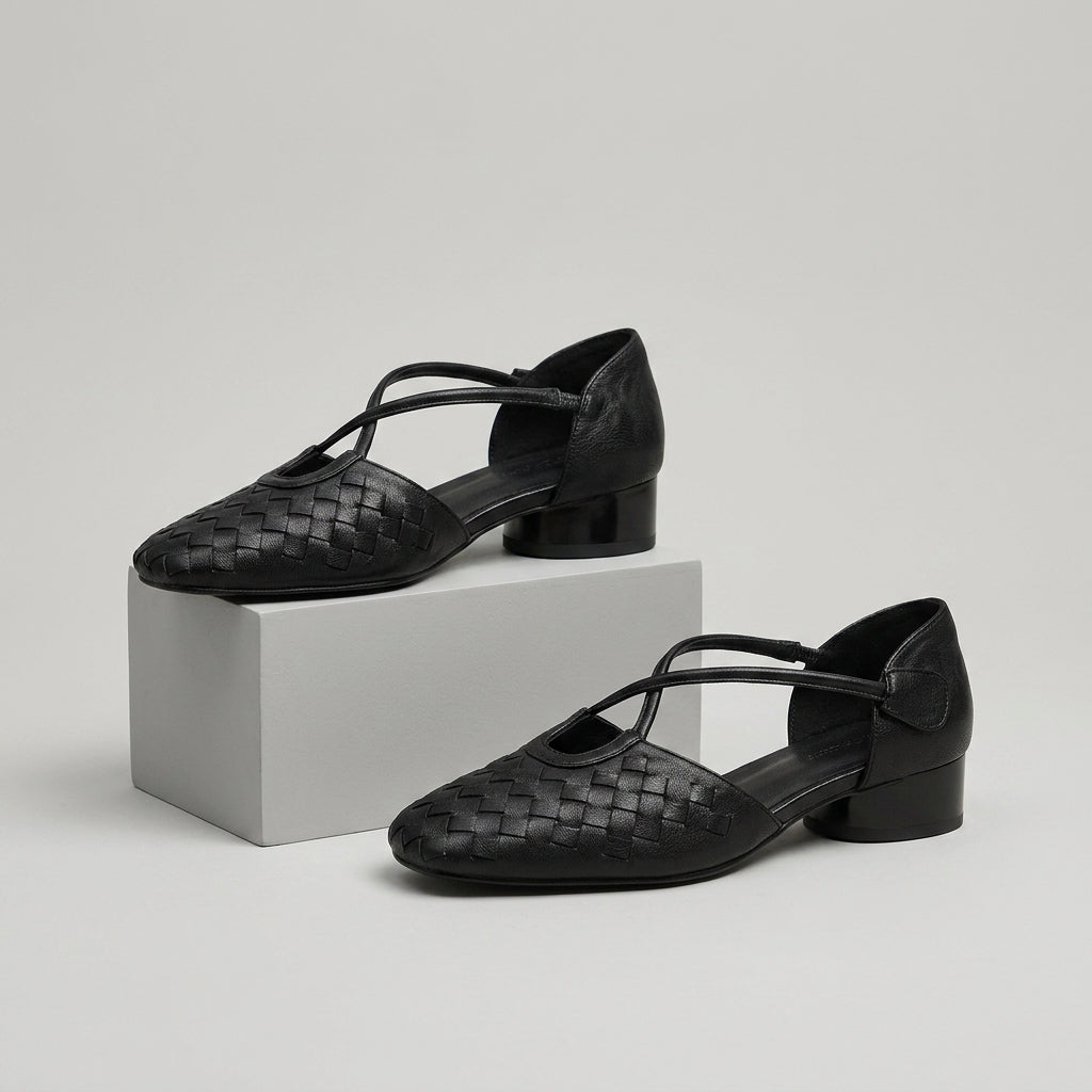 Celeste Woven Block Heel
