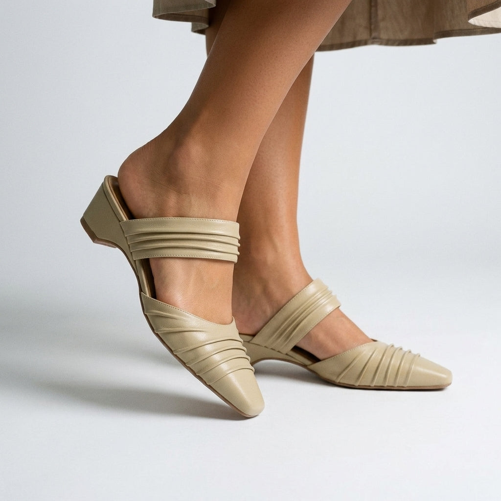 Faith Pleated Mule