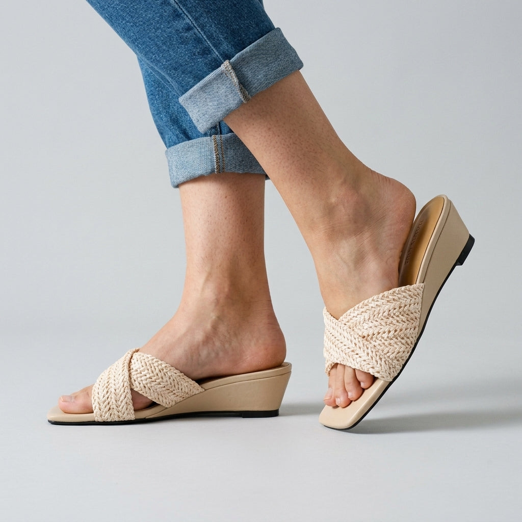 Melissa Woven Wedge Slide