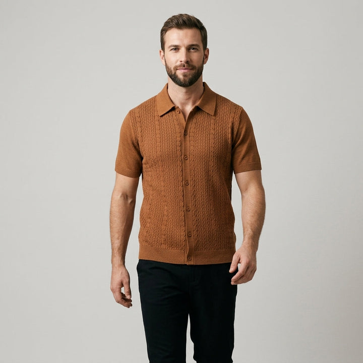 Skyler Textured Button-Front Shirt