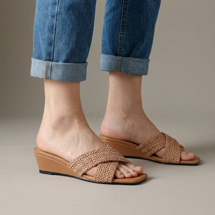 Melissa Woven Wedge Slide