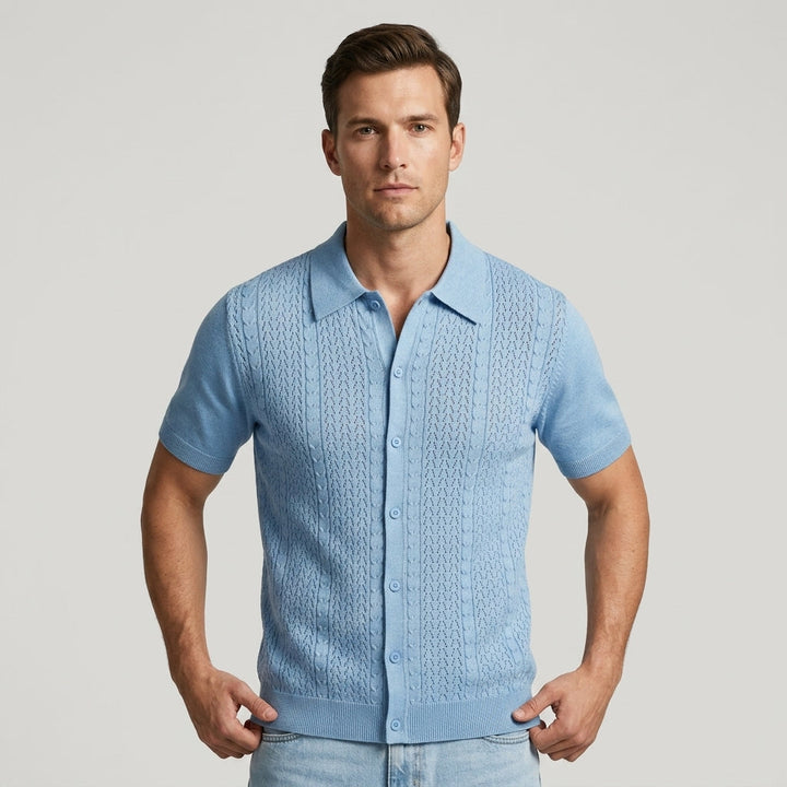Skyler Textured Button-Front Shirt