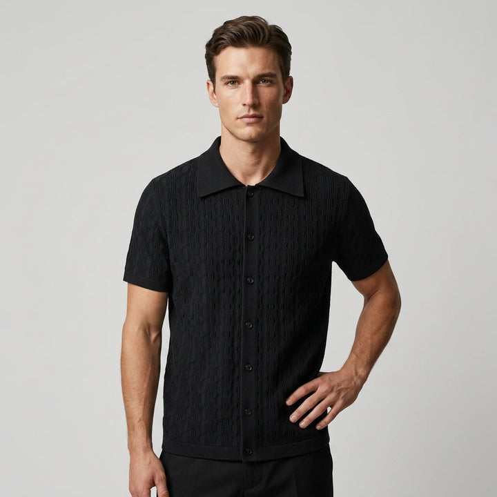 Jordan Cable Texture Button-Up