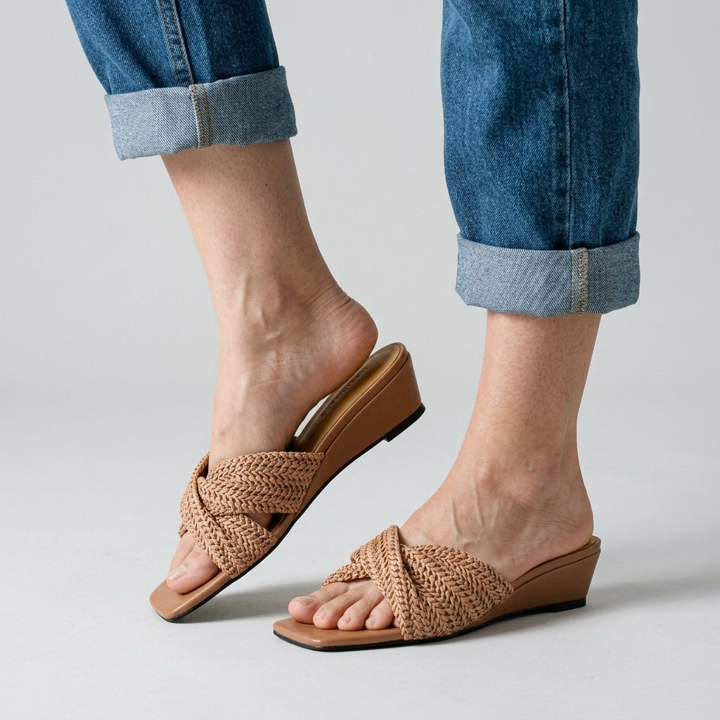 Melissa Woven Wedge Slide