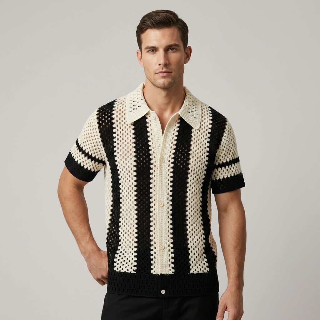 Blake Openwork Stripe Shirt