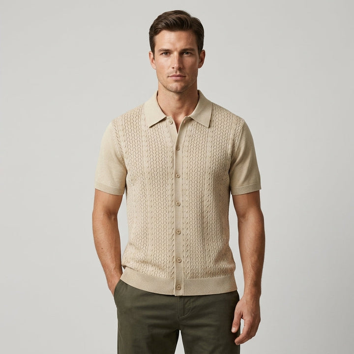 Skyler Textured Button-Front Shirt