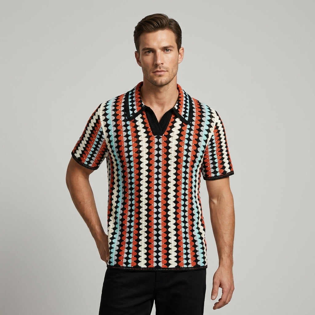 Blake Openwork Stripe Shirt
