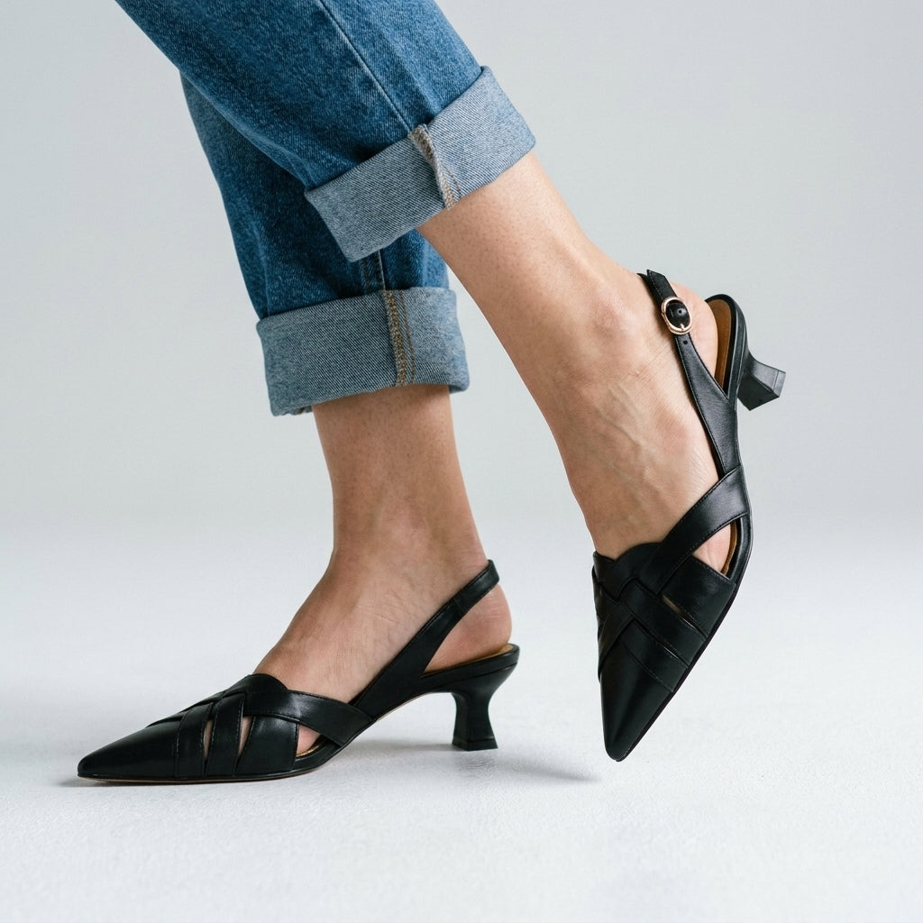 Kate Woven Slingback Heel