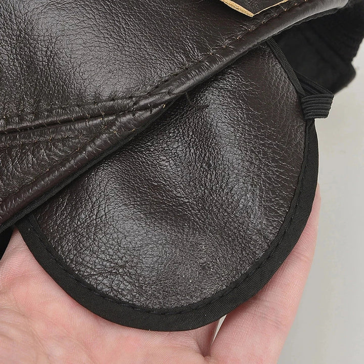 The Devon Leather Cap