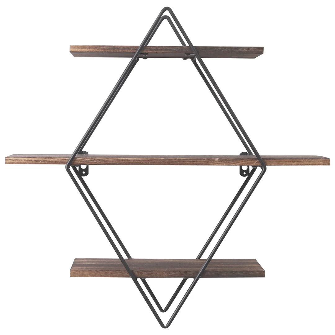 Cassidy 3 Tier Wood Floating Shelf