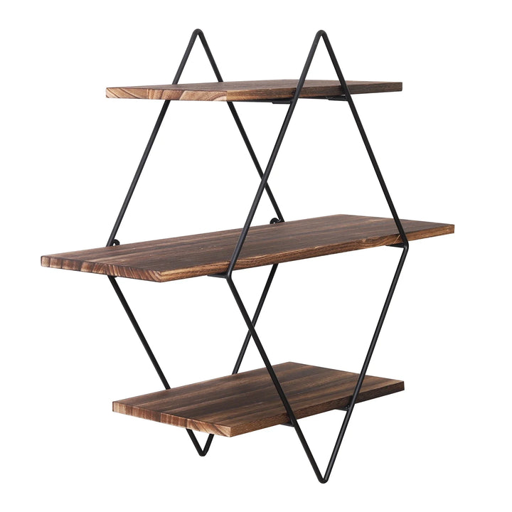 Cassidy 3 Tier Wood Floating Shelf