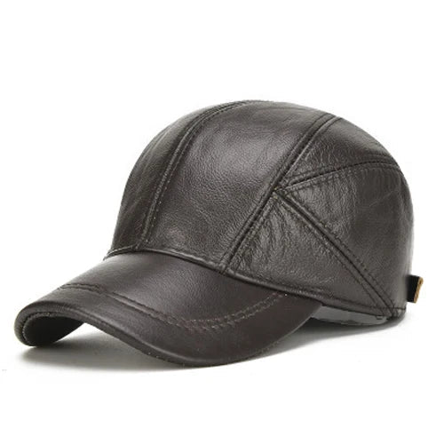 The Devon Leather Cap
