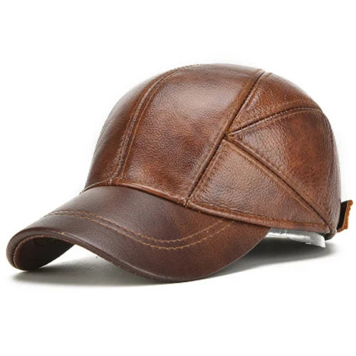 The Devon Leather Cap