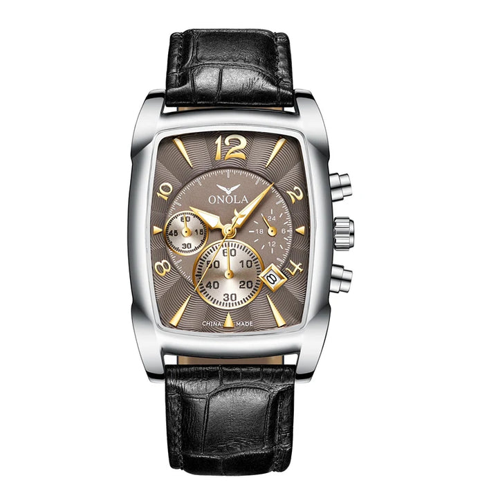 Classic Wellington Leather Strap Watch, 45mm