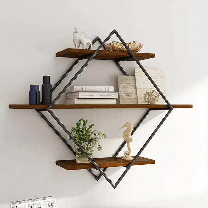 Cassidy 3 Tier Wood Floating Shelf