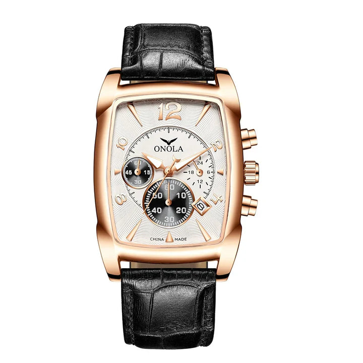 Classic Wellington Leather Strap Watch, 45mm