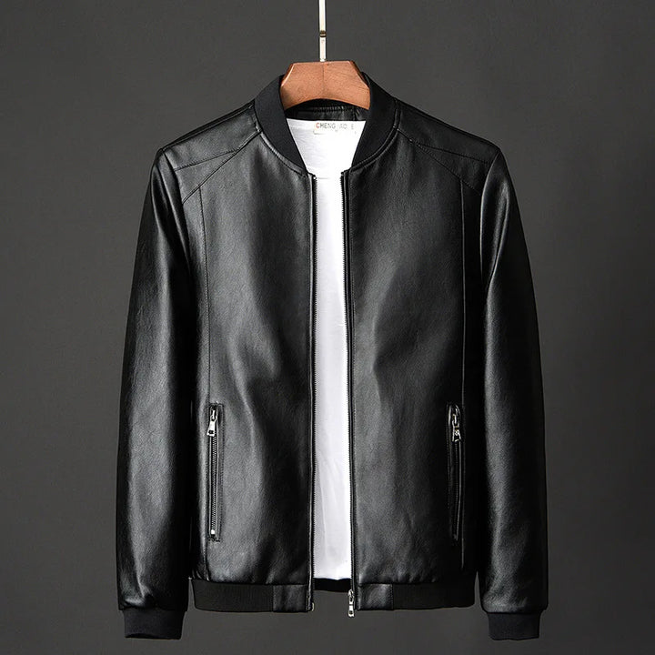 Blake Men's Leather Bomber Jacket
