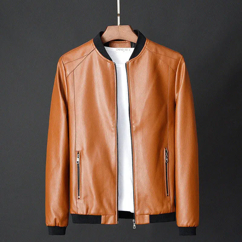 Blake Men's Leather Bomber Jacket