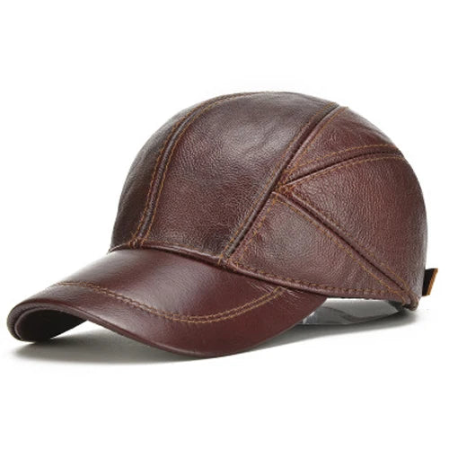 The Devon Leather Cap