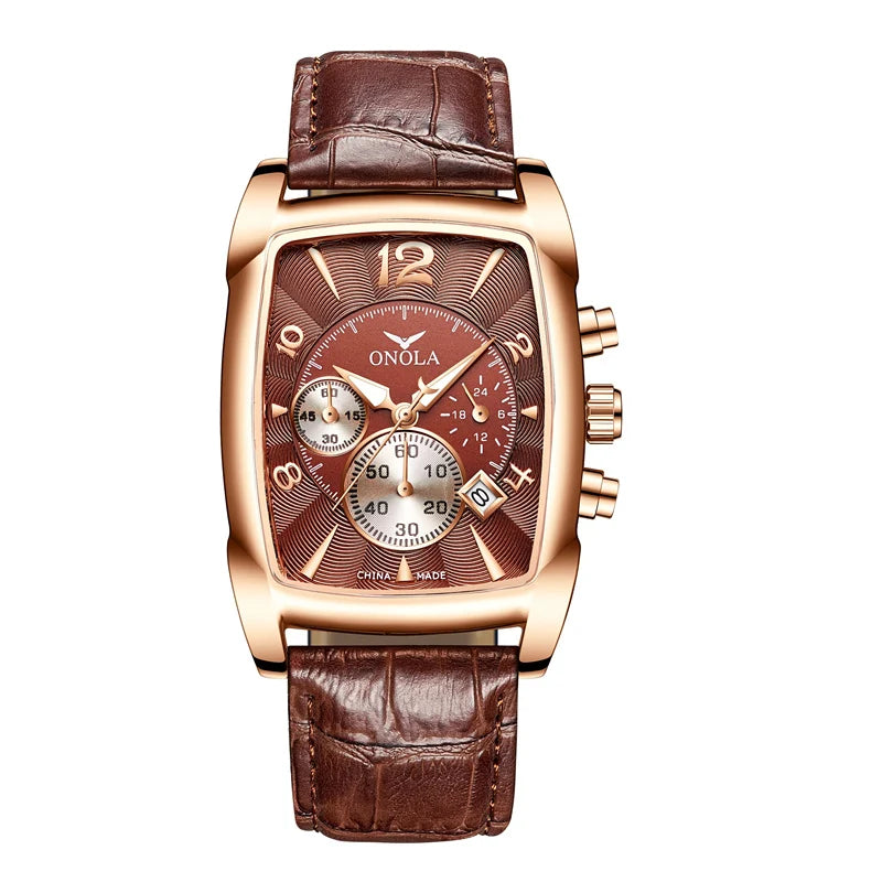 Classic Wellington Leather Strap Watch, 45mm