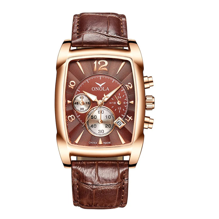 Classic Wellington Leather Strap Watch, 45mm