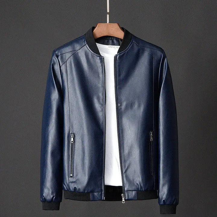 Blake Men's Leather Bomber Jacket