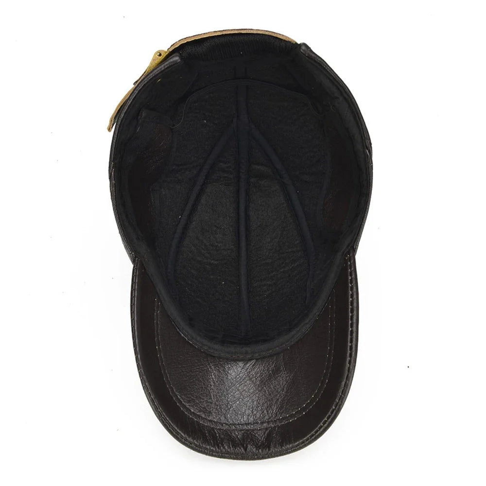 The Devon Leather Cap