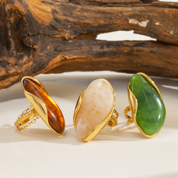 Velour Cabochon Gemstone Ring